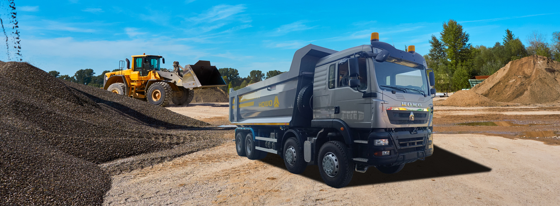 غطاء الشاحنة القلابة HOWO TX 350 حصان موديل 8X4
