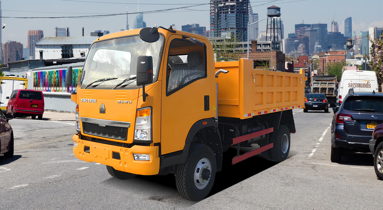 HOWO Light Duty Tipper Truck 140-180HP Model 4X2 cover