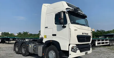 El proceso completo de recogida de la cubierta de un camión Sitrak T7H por parte de un cliente de Sinotruk